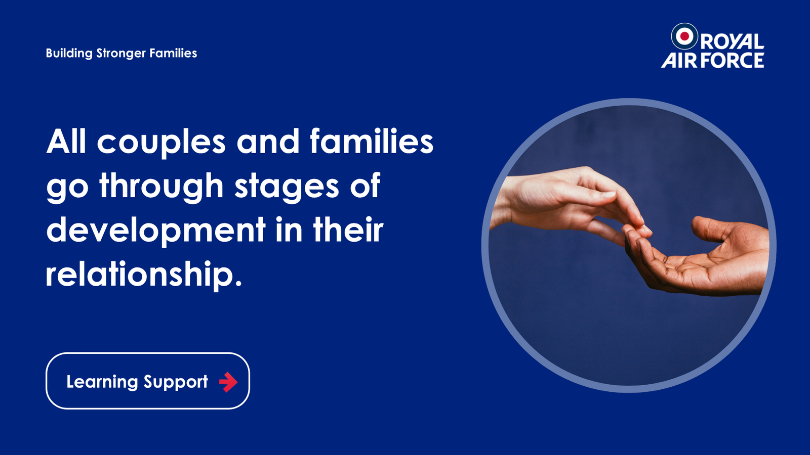 RAF Benevolent Fund e-learning — Building Stronger Families digital learning programme